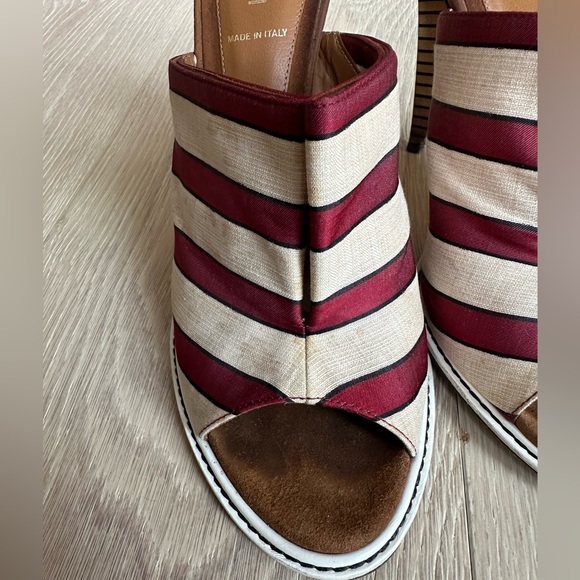 Fendi Striped Satin Mules / Heels IT 39 / US 9 - Picture 9 of 16